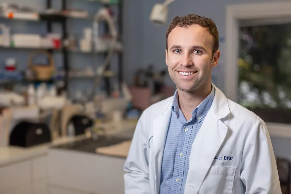 Dr. Ben Redmon in the By Pass Animal Clinic